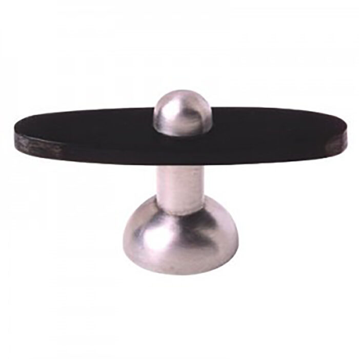 Mood 007 Black Horn and Pewter Kitchen Cabinet Knob