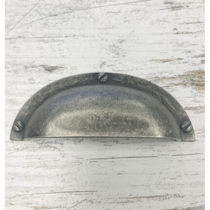 Brienne Cup Pull - Antique Pewter - 64mm
