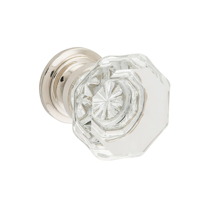 Marilyn Clear glass and Polished Nickel Cabinet Knob