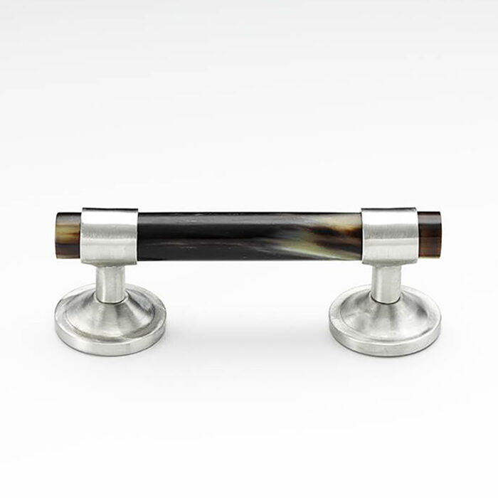 Mood 131 Brown Horn and Pewter Cabinet Handle
