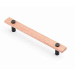 Castella Lenah Cabinet Handle Tas Oak & Black - Timber Handle