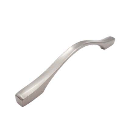 Terence Bow Style Kitchen Cabinet Handle Brushed Nickel