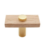 Castella Lenah euro beech cabinet knob