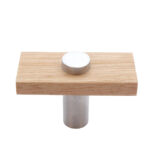 Castella Lenah euro beech cabinet knob