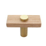 Castella Lenah euro beech cabinet knob