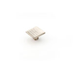 Castella Cast Square Cabinet Knob - Silver