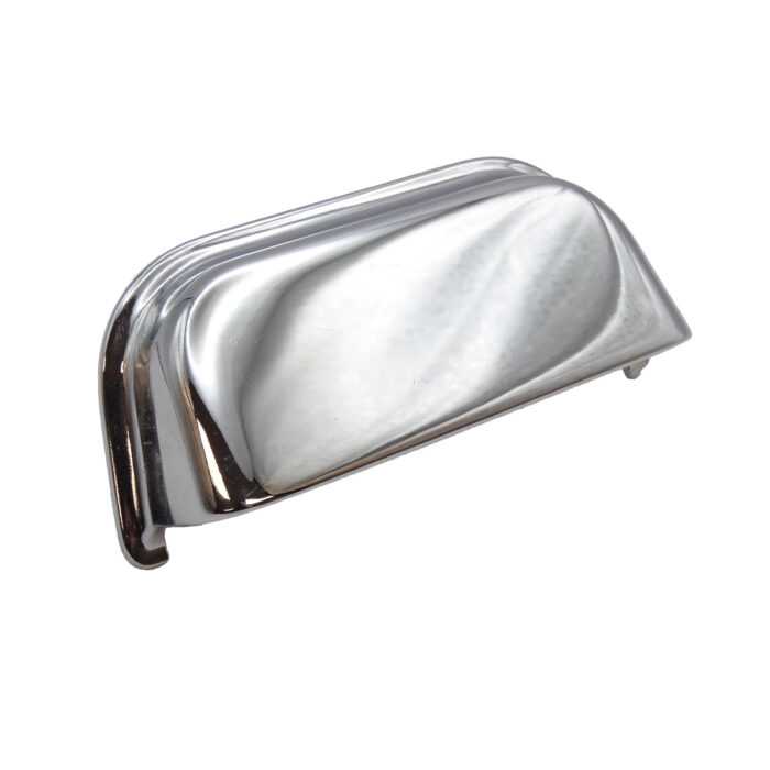 Hudson Cup Pull Polished Chrome - Modern Kitchen Cup Pull
