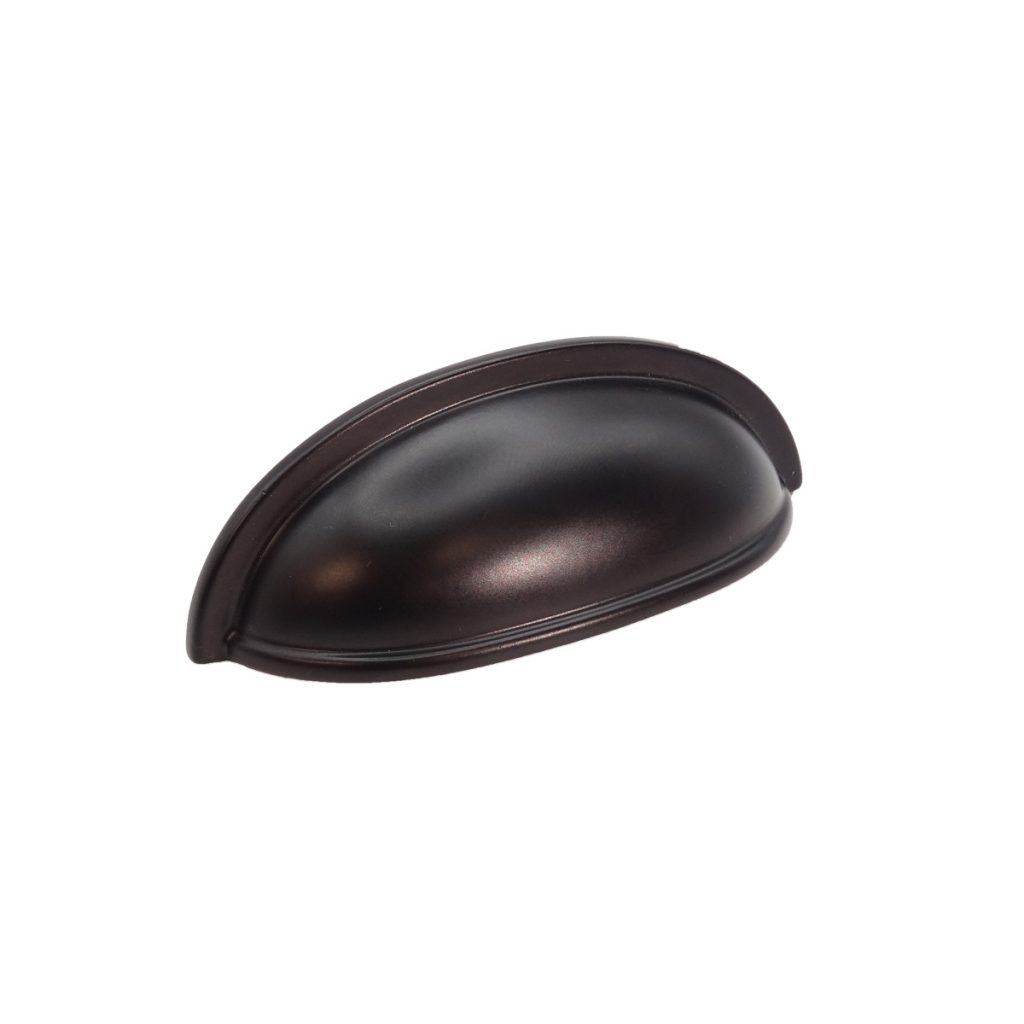 Paxton Cup Pull Matt Black - Shaker Drawer Pull