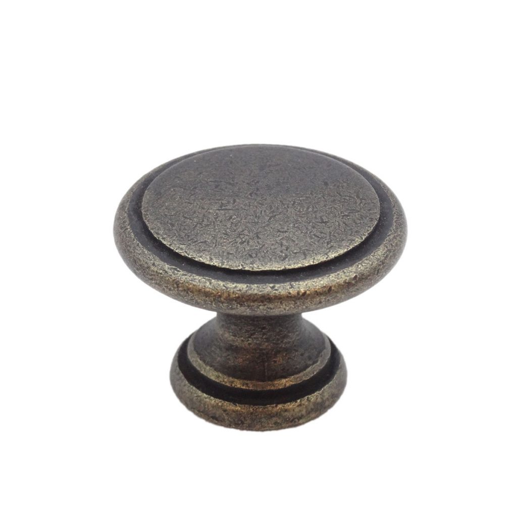 Bram Rustic Brass Cabinet Knob