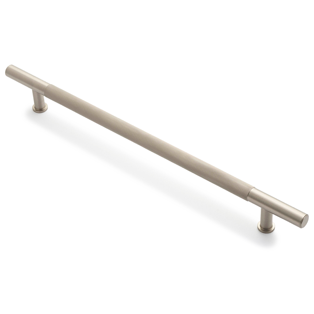 Helena Knurled Cabinet Pull Handle Dull Brushed Nickel