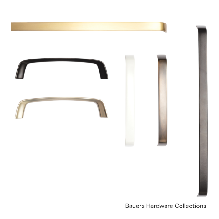 Cabinet handles by Bauers Hardware 143