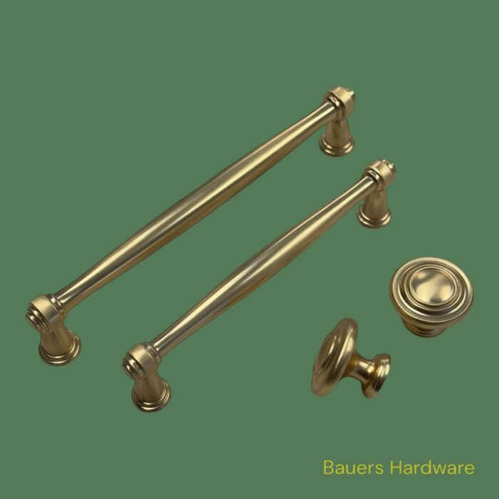 Brushed gold cabinet handles 3