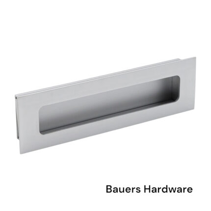 Toa Flush Pull - Matt Aluminium