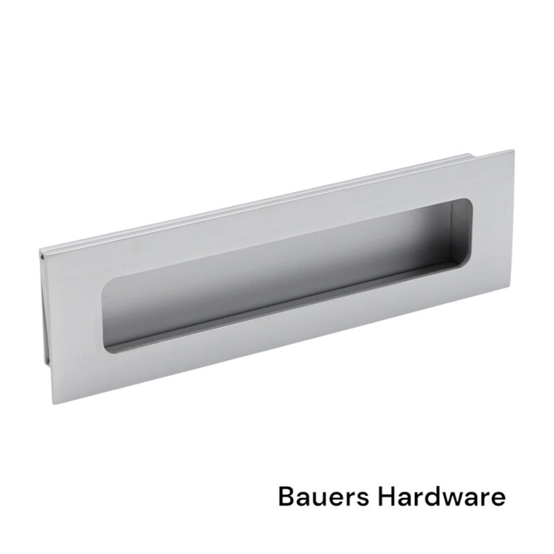 Toa Flush Pull - Matt Aluminium