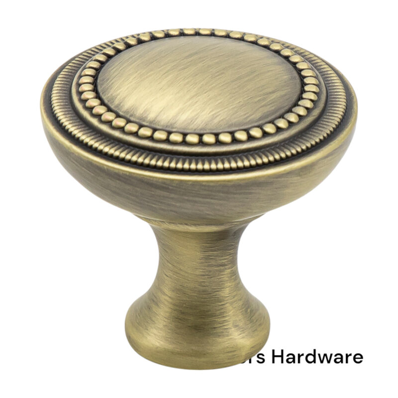 Purta Cabinet Knob - Antique Brass