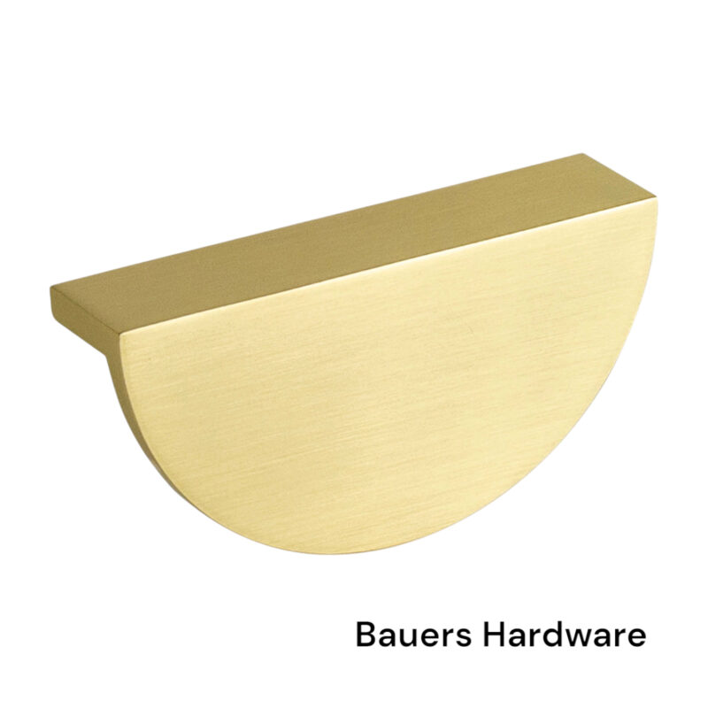 Arona Half Moon Pull Handle - Brushed Gold