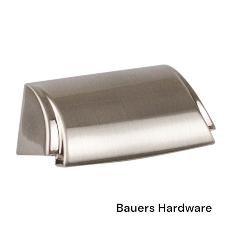 Renata Cup Pull - Satin Nickel