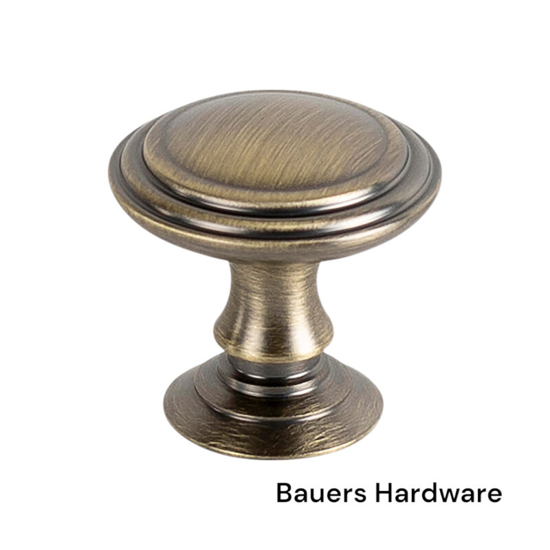 May Cabinet Knob - Brushed Antique Gold