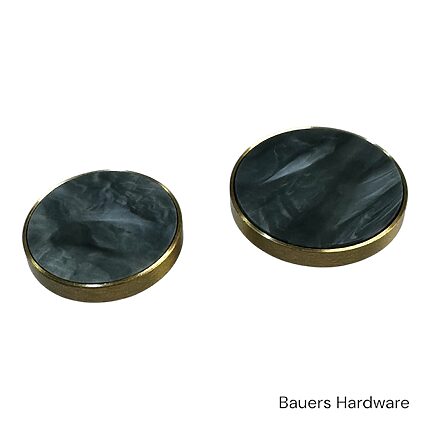 Green & Brass furniture knob