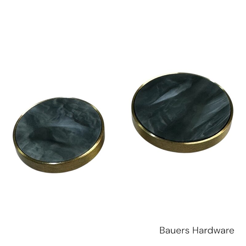 Green & Brass furniture knob