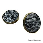 Sirius Grey & Brass Cabinet Knob