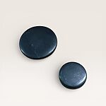 Black marble kitchen knobs
