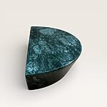 Green Marble semi circle handle