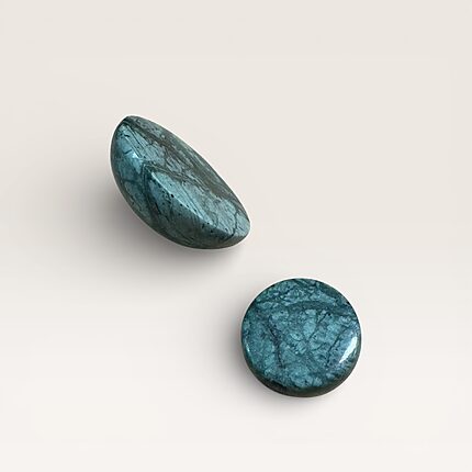 Green marble knobs for doors