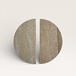 Large travertine pull handles