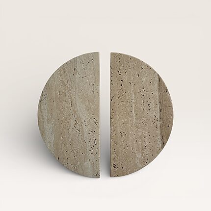 Large travertine pull handles