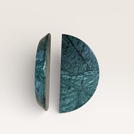 Marble kitchen handles green colour