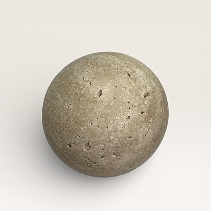 Travertine ball knob