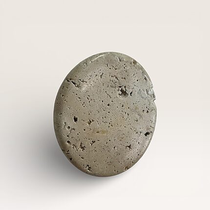 Travertine cabinet knob