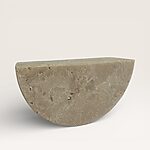 Travertine half moon pull