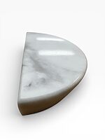 White Marble semi circle handle