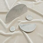 White marble handles and knobs