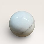 White marble knob