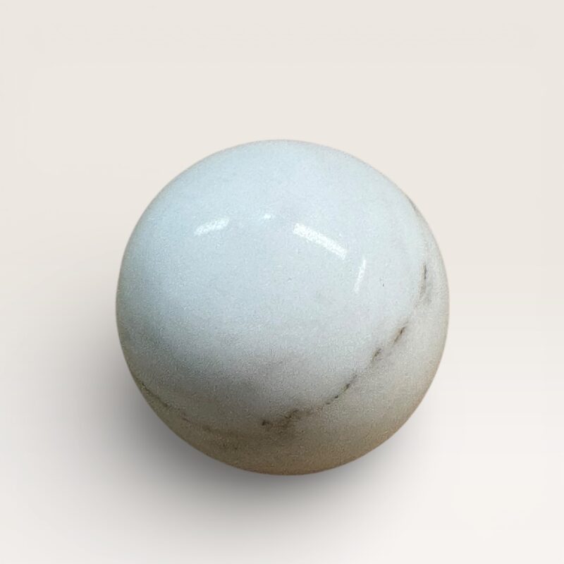 White marble knob