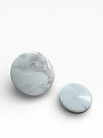 White marble knobs for cabinets