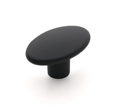 Centur Oval Knob MAtt Black
